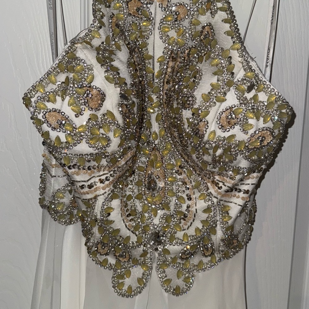 Jovani Beaded Wedding Dress - Gold and Silver